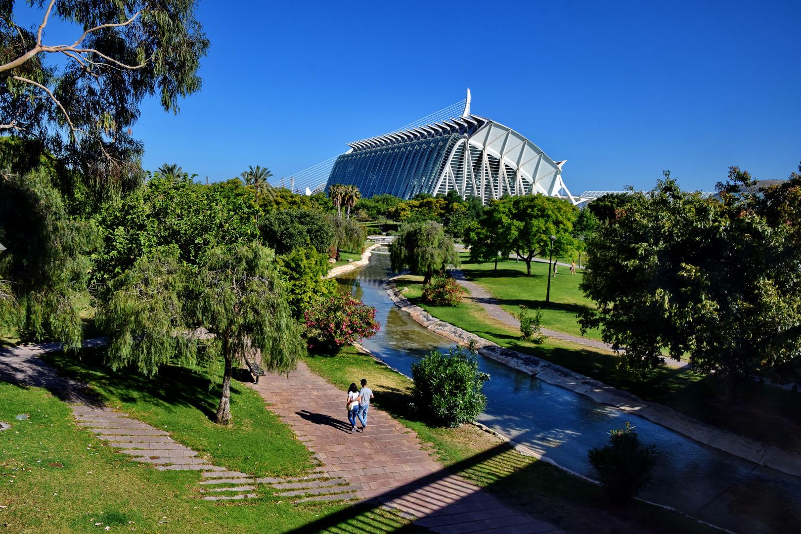 Turia Park, Blick von einer Brücke