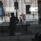 turistas en la plaza de san francisco