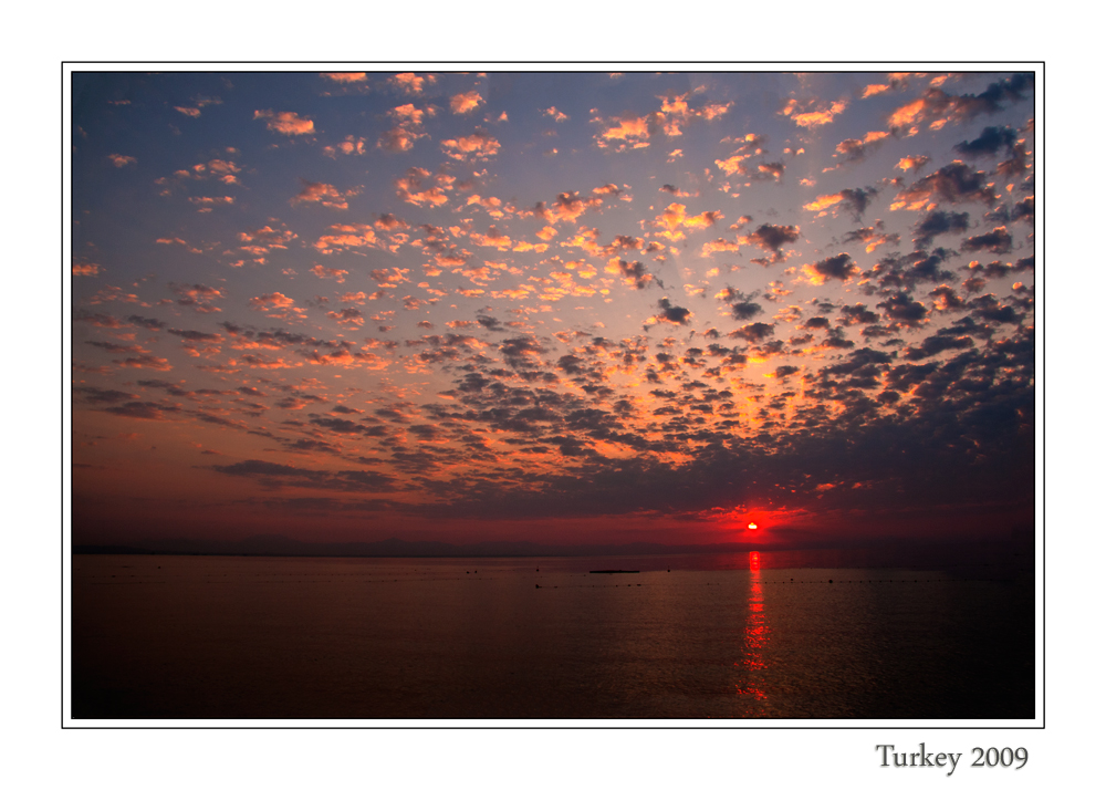 Turkey sunrise for Canan