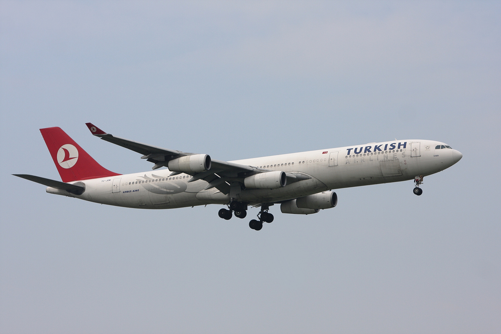 Turkish Airlines Airbus 340-300 zu Gast in Wien...