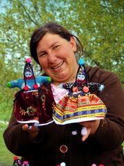 Turkish doll saleswoman in Cappadocia unworked