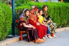 Turkmeninnen in Gonbad-e Qabus