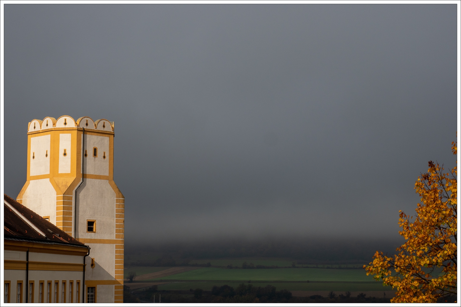 Turm am Nebel