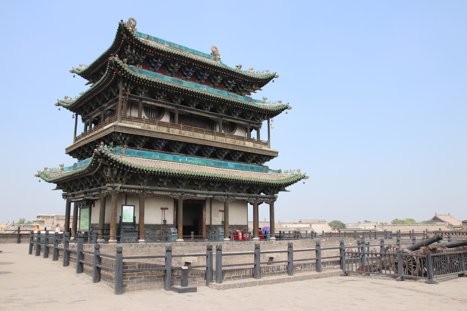 Turm auf der Stadtmauer in Pingyao