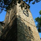 Turm der Abteikirche Duisburg-Hamborn über Eck