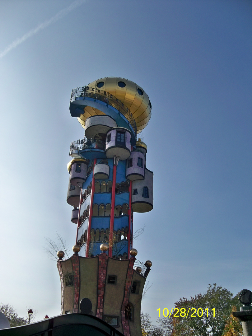 Turm der Brauerei zum Kuchlbauer in Abensberg