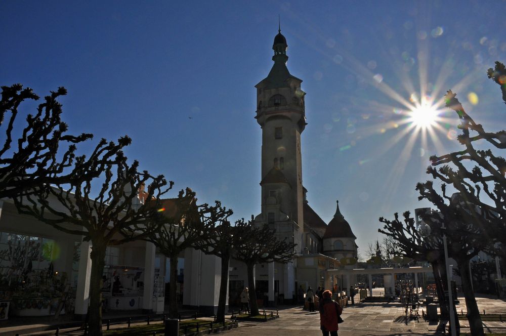 Turm der Kuranlage von Sopot (Zoppot) bei Danzig