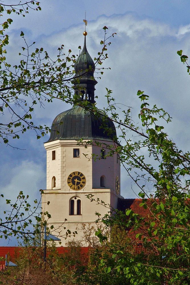 Turm der Paul Gerhard Kirche in Lübben/Spreewald