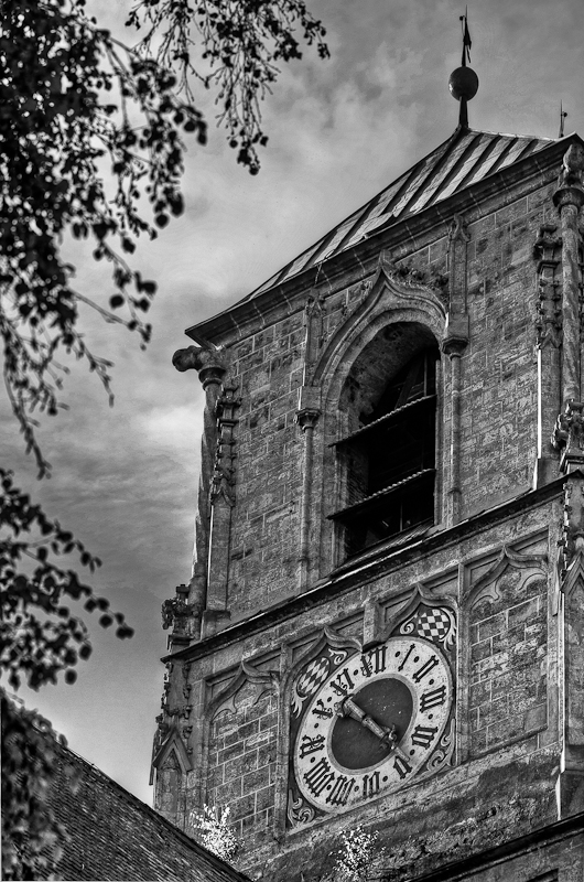 Turm der Pfarrkirche St. Jakob in Wasserburg am Inn