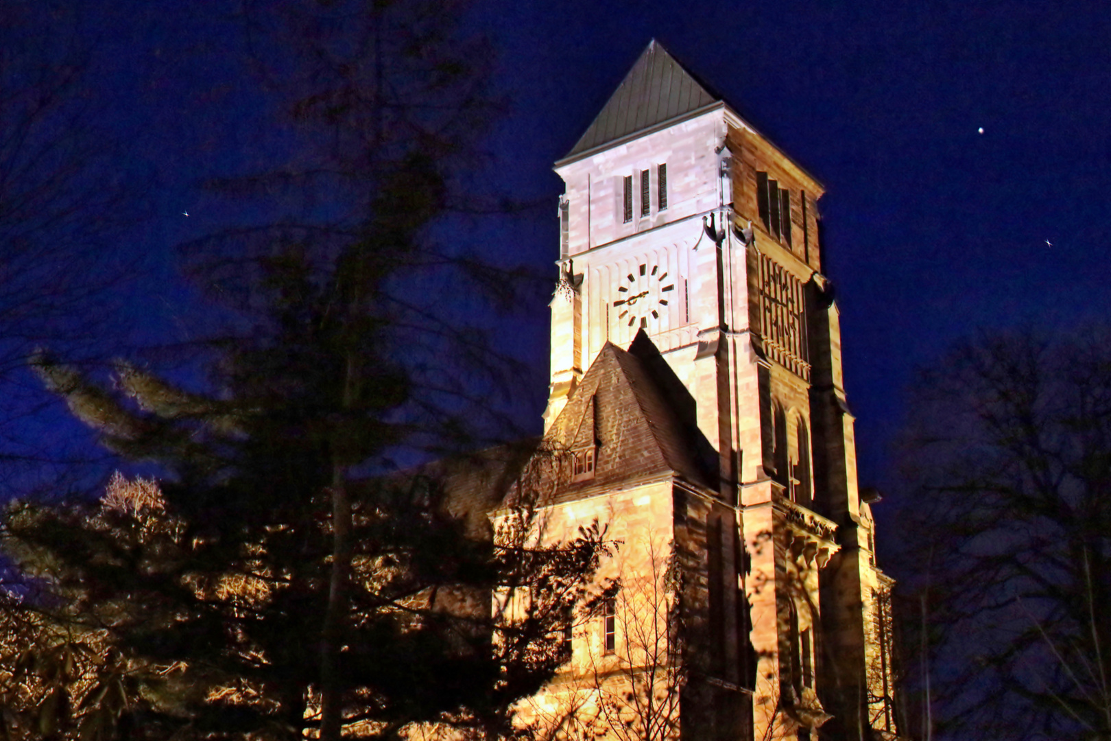 Turm der Schloßkirche in Chemnitz