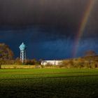 Turm im Sturm ... und regnen tuts auch.