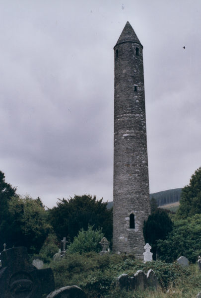 Turm in Glendalough, Irland