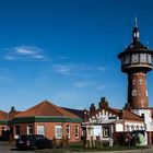 Turm inmitten des griechischen Restaurantes