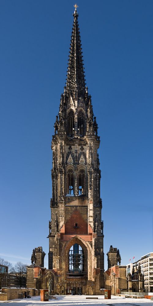 Turm Sankt Nikolai Hamburg Foto & Bild | architektur, deutschland ...
