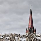 Turm über Platanen