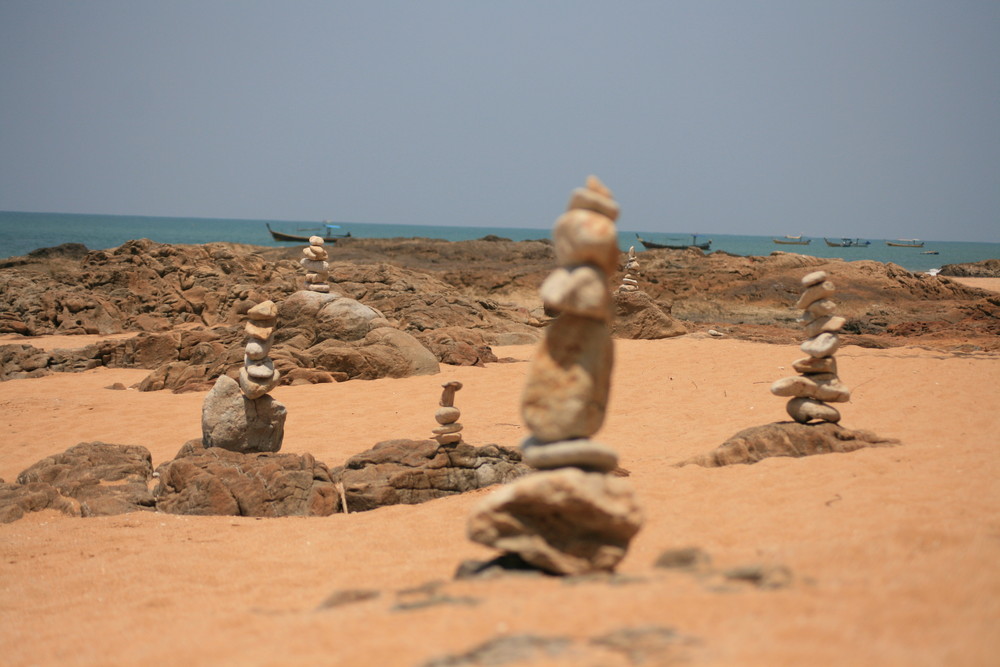 Turmbau am Strand....