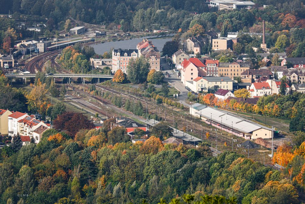 Turmblick auf den Bahnhof Löbau