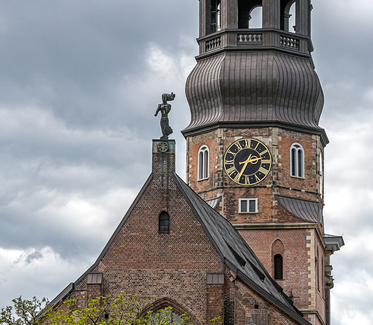 Turmfigur Heilige Katharina, Hauptkirche St.Katharinen, Hamburg