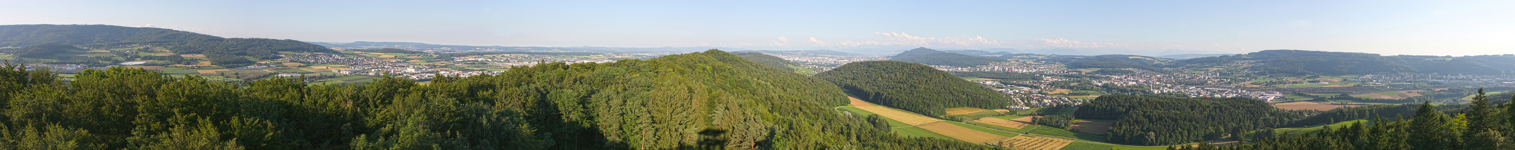 Turmhoch über der Region Zürich