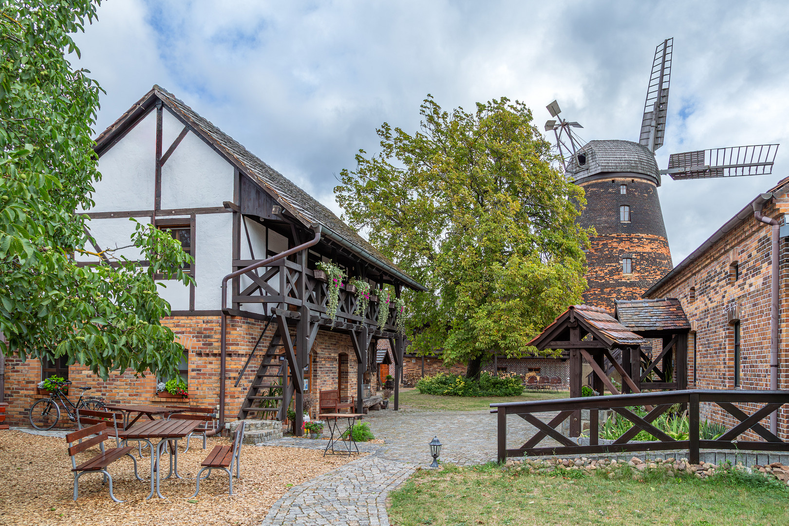 Turmholländerwindmühle in Dörrwalde