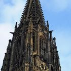 Turmspitze der Lamberti-Kirche in Münster (Westf.) mit den 3 Wiedertäufer-Käfigen