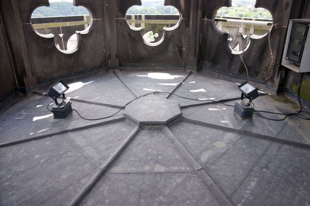 Turmspitze (Innenhof) im Dom zu Meißen