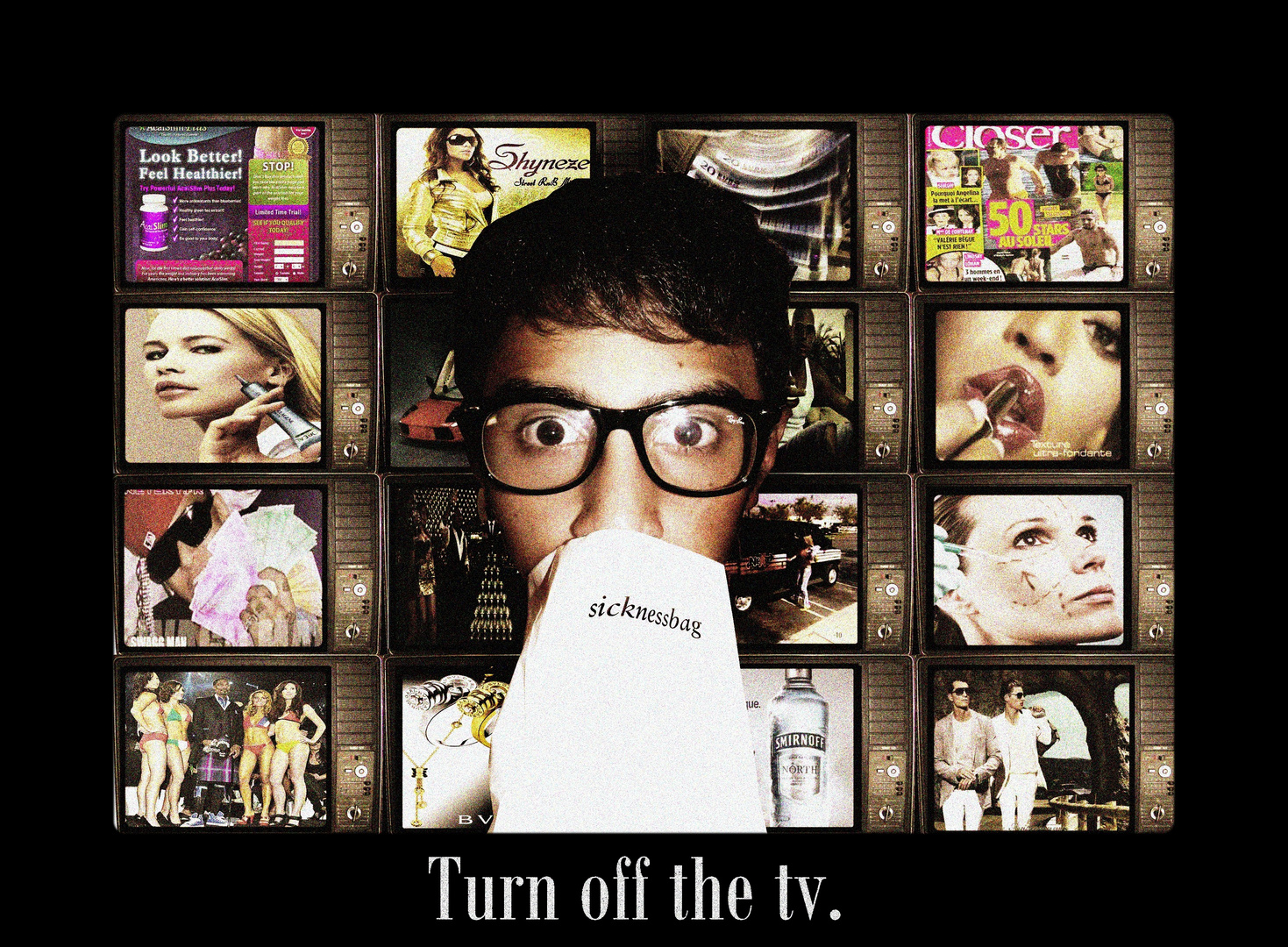 TURN OFF THE TV.