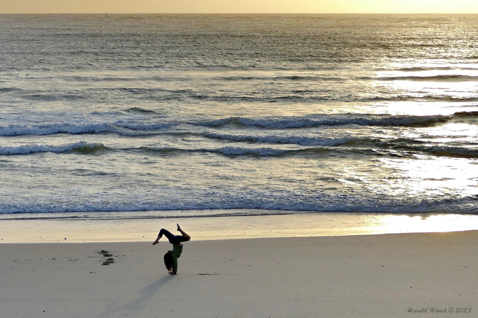 Turnen am Strand..