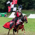 Turnierritter in Rot/Schwarz