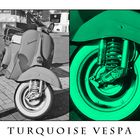 Turquoise Vespa