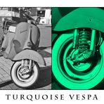 Turquoise Vespa