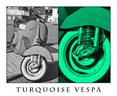 Turquoise Vespa