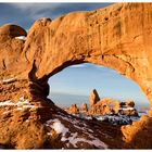 Turret Arch through South Window Winter