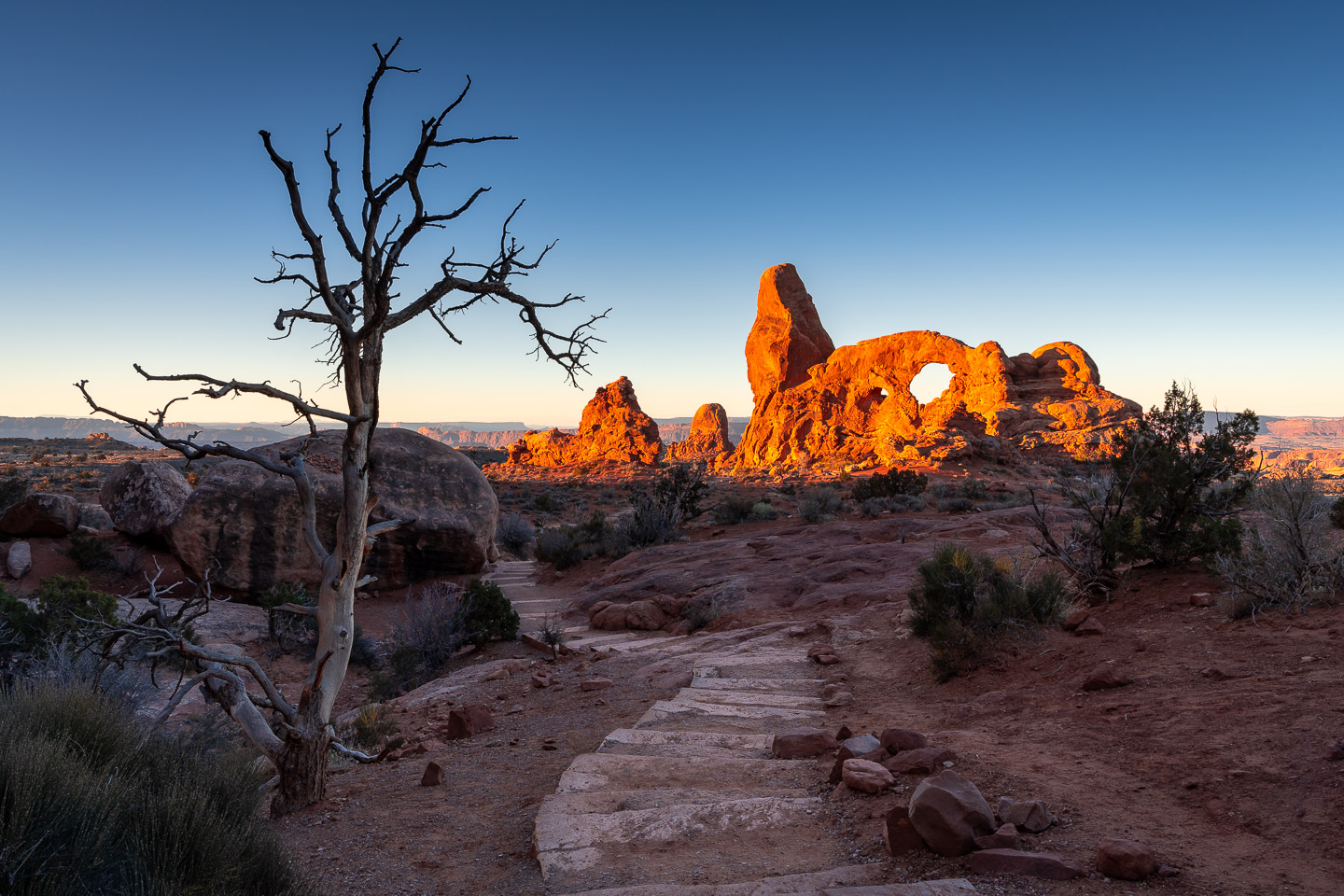 Turret Arch zum Sonnenaufgang