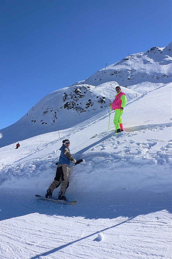 Turteltäubchen im Schnee.....