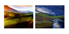 tuscany #8002 "Toskana Hügel /Collage II"