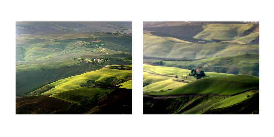 tuscany #8009 "Toskana Hügel /Collage IX"