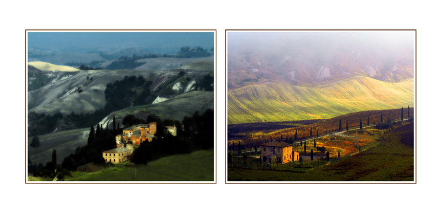tuscany #8011 "Toskana Hügel /Collage X"