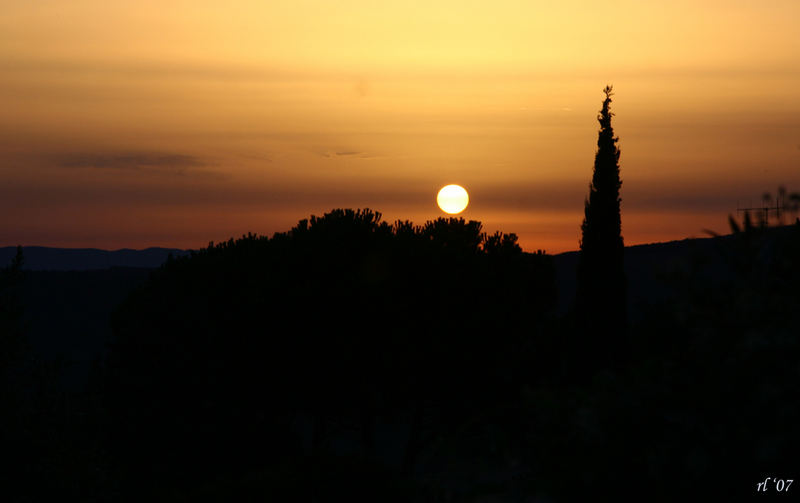 tuscany sunset