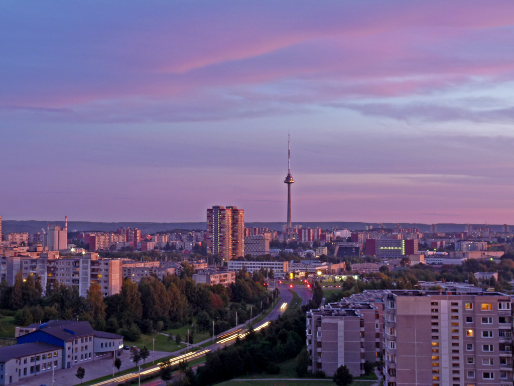 TV Tower in light red