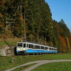 Tw 12 + 14 --Bayrische Zugspitzbahn-- am 12.10.22 bei Obergrainau