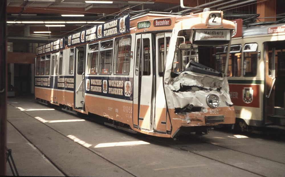 TW 17 nach dem Unfall vom 24.04.1974