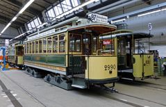Tw 2990 der Grossen Berliner Straßenbahn, Bj. 1910 sowie Bw 808 (Typ B 06), Bj. 1908