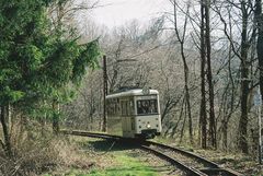 Tw 337 auf der Tram Museumsstrecke in Wuppertal Kohlfurt