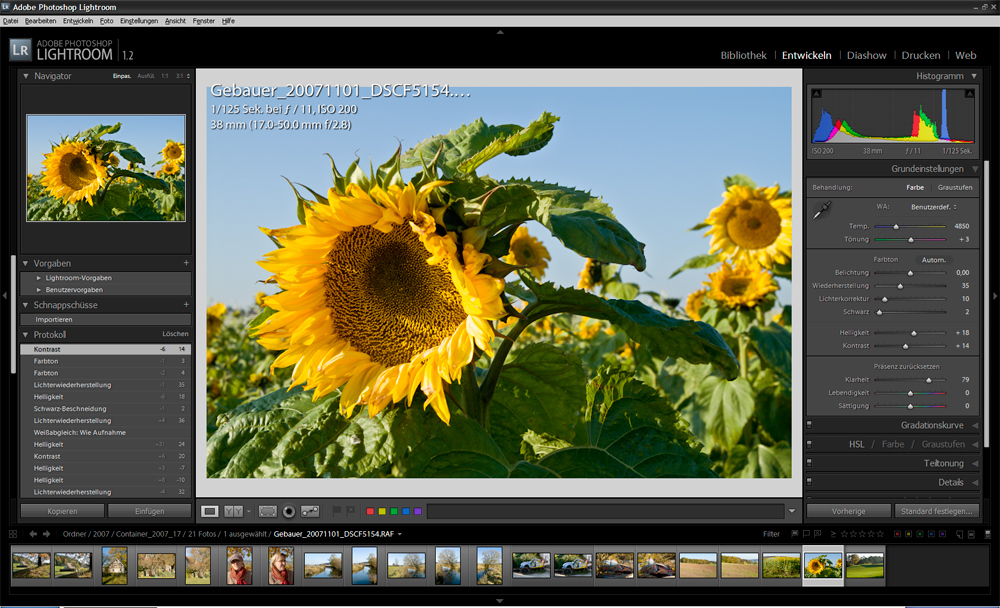 Tweaking in Lightroom