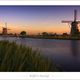 Twilight at Kinderdijk