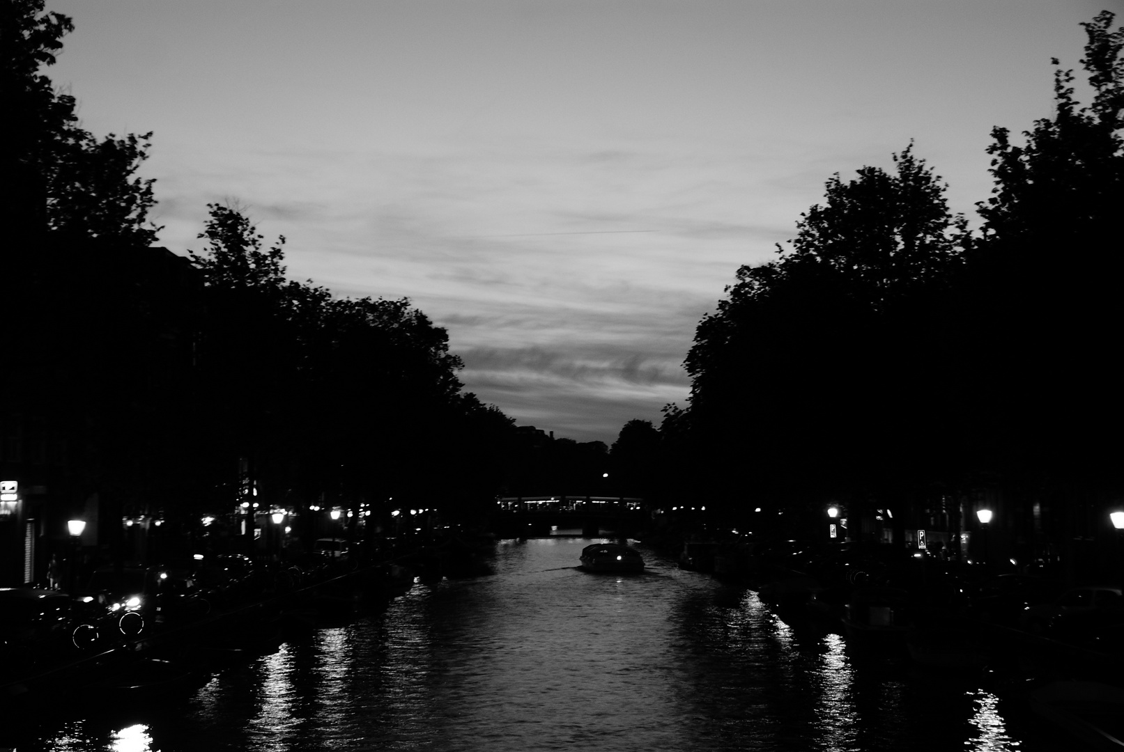 twilight in Amsterdam