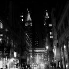 Twin Chryslers on a Wintry Night - a Midtown Nightscape