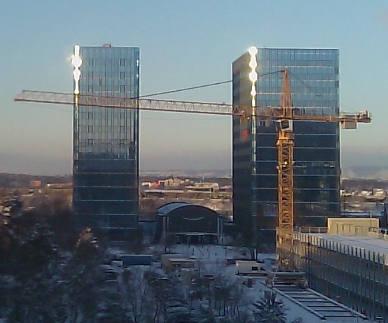 Twin Towers in Frankfurt Niederrad