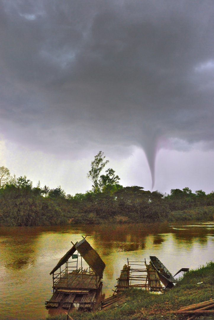 Twister over the neighboring country